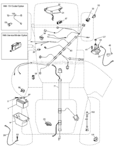 Electrical Diagram and Parts List for  Husqvarna Lawn Tractor
