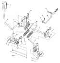 Mower Lift Diagram and Parts List for  Husqvarna Lawn Tractor