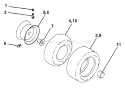 Page J Diagram and Parts List for YTH  HEYTHL -954170026 -2001-02 Husqvarna Lawn Tractor