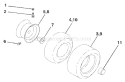 Page J Diagram and Parts List for YTH  954567253 -2001-11 Husqvarna Lawn Tractor