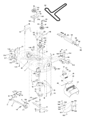 Page F Diagram and Parts List for YTH  954567253 -2001-11 Husqvarna Lawn Tractor