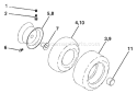 Page J Diagram and Parts List for 2148 YTH  LO21H48A -954572035 -2003-12 Husqvarna Lawn Tractor