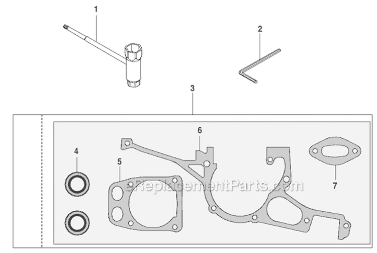 Page M Diagram and Parts List for  Husqvarna Concrete Saw