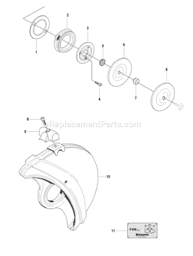 Page Q Diagram and Parts List for K 960 2007-07 Husqvarna Concrete Saw