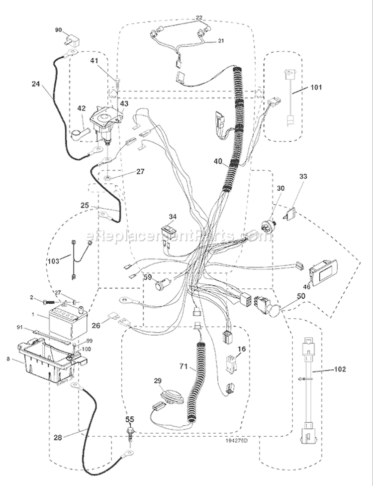 Page D Diagram and Parts List for LGT  96043003600 -2007-05 Husqvarna Lawn Tractor
