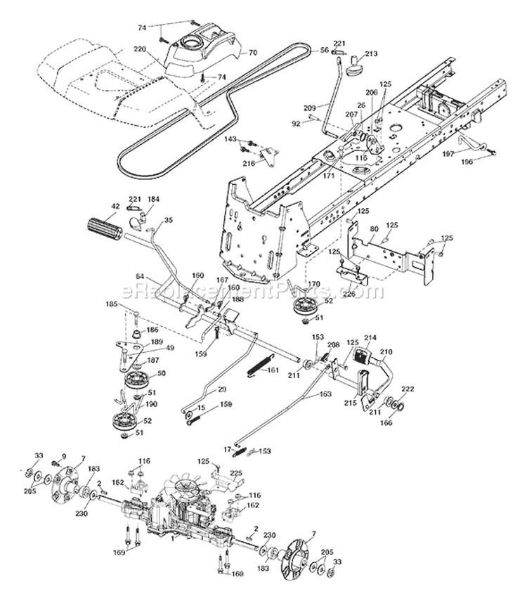 Page C Diagram and Parts List for LGT  96045000700 -2006-11 Husqvarna Lawn Tractor