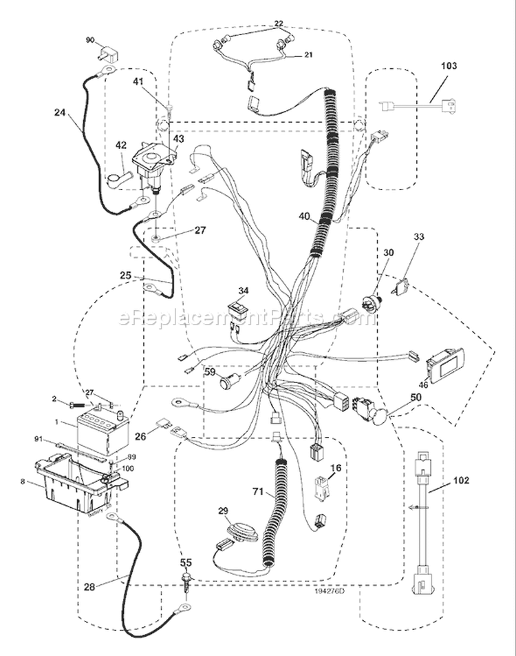Page D Diagram and Parts List for LGT  96045000700 -2006-11 Husqvarna Lawn Tractor