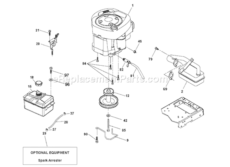 Page E Diagram and Parts List for LTH  96043003800 -2006-12 Husqvarna Lawn Tractor