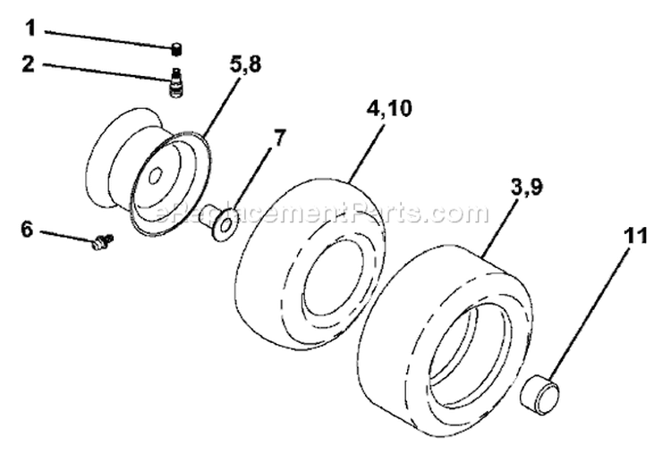 Page K Diagram and Parts List for LT 120 954140002A -1996-12 Husqvarna Lawn Tractor