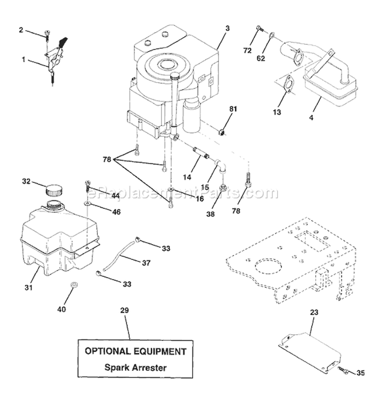 Page E Diagram and Parts List for LT 130 1997-12 Husqvarna Lawn Tractor
