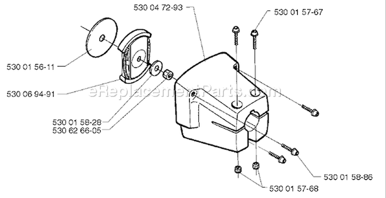 Page M Diagram and Parts List for 1997-04 Husqvarna Trimmer