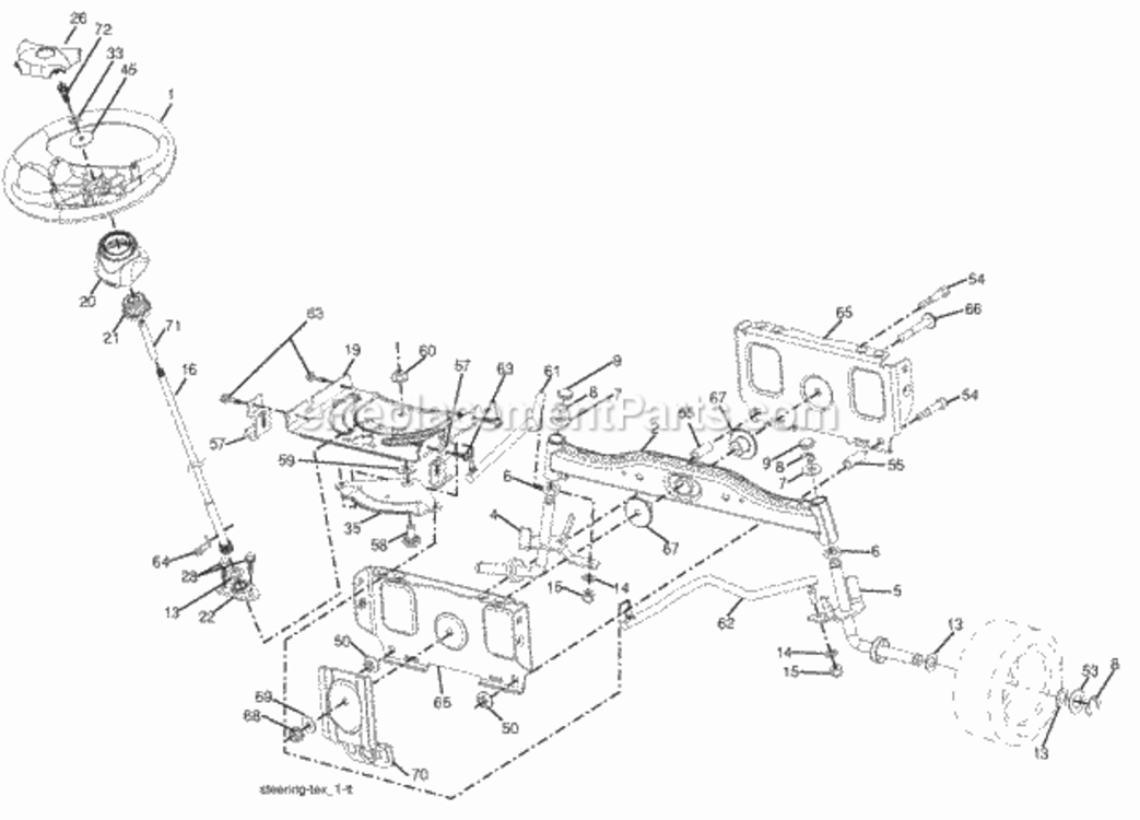 Page I Diagram and Parts List for 96042003600 2008-04 Husqvarna Lawn Tractor