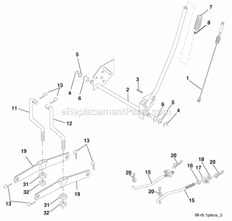 Page G Diagram and Parts List for 96012006900 2008-05 Husqvarna Lawn Tractor