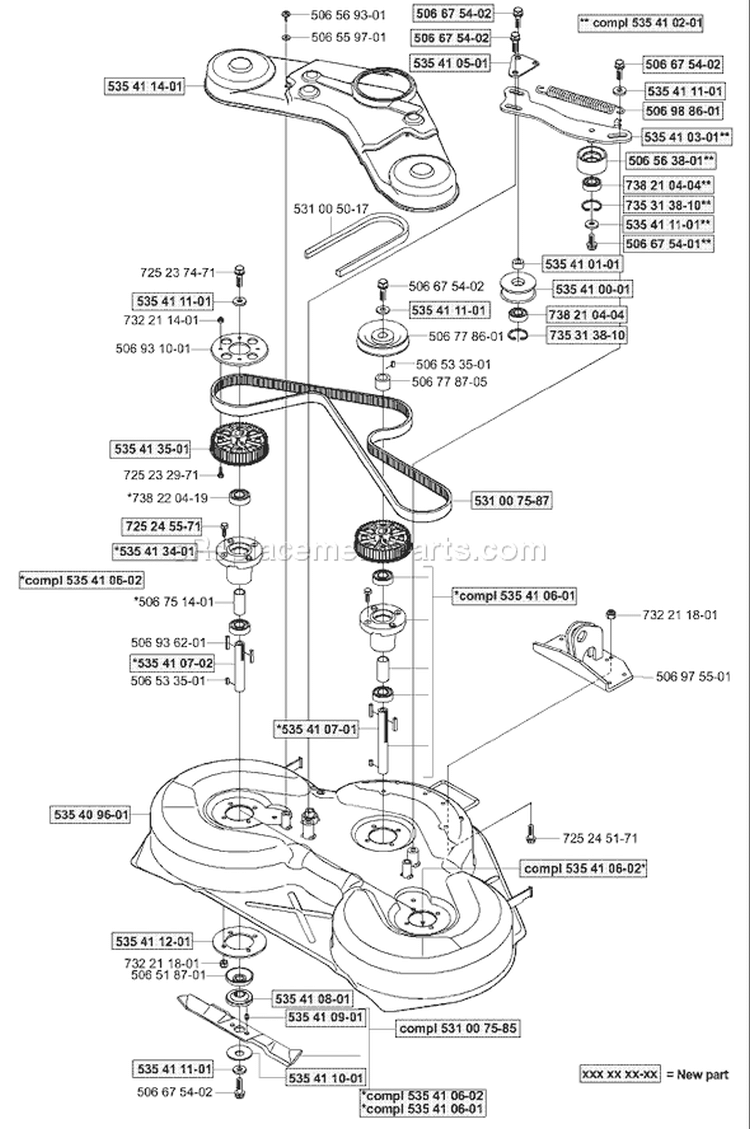Page D Diagram and Parts List for 16 2001-01 Husqvarna Lawn Tractor
