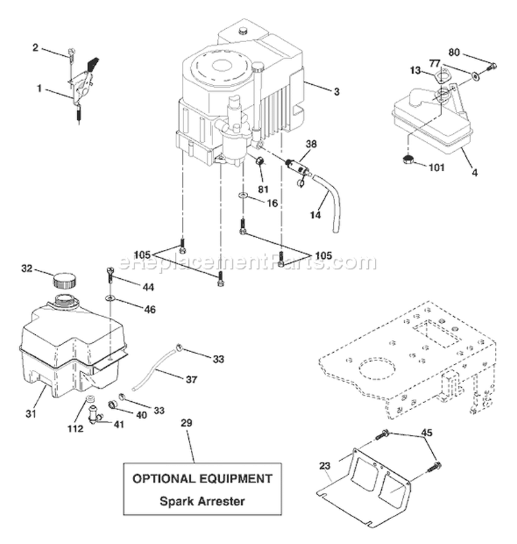 Page E Diagram and Parts List for YTH  YTHK  B -954568526 -2002-02 Husqvarna Lawn Tractor