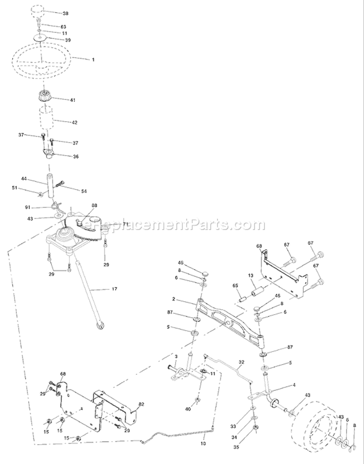 Page I Diagram and Parts List for YTH  954567048 -2001-04 Husqvarna Lawn Tractor