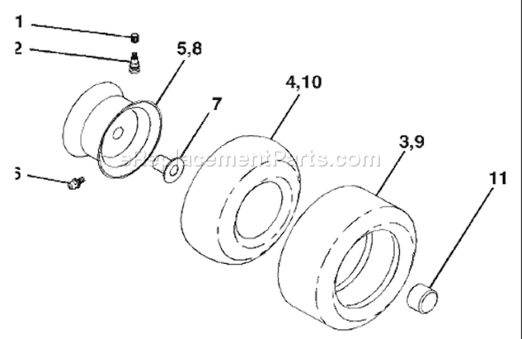 Page J Diagram and Parts List for YTH  2003-10 Husqvarna Lawn Tractor