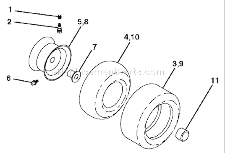 Page J Diagram and Parts List for YTH  96013000200 -2004-11 Husqvarna Lawn Tractor