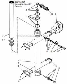 Page A Diagram and Parts List for U440  Hydrotech Water Filter System