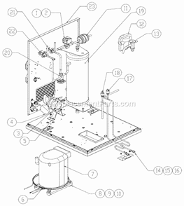 Part Location Diagram of 9091001-12 Ice-O-Matic Coupling Half Bulkhead 1/2