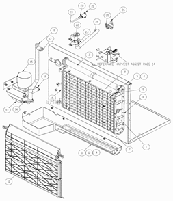 Part Location Diagram of 9131026-02 Ice-O-Matic Water Float Deflector