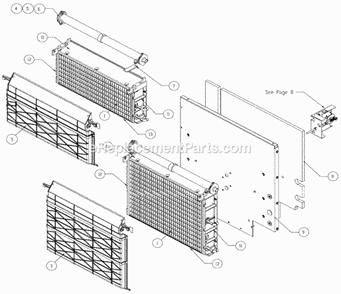 Evaporator Diagram and Parts List for  Ice-O-Matic Ice Maker