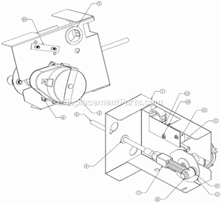 Harvest Assist Assembly Diagram and Parts List for  Ice-O-Matic Ice Maker