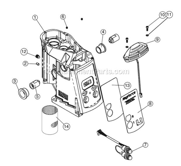 Page A Diagram and Parts List for  Jancy Beveler