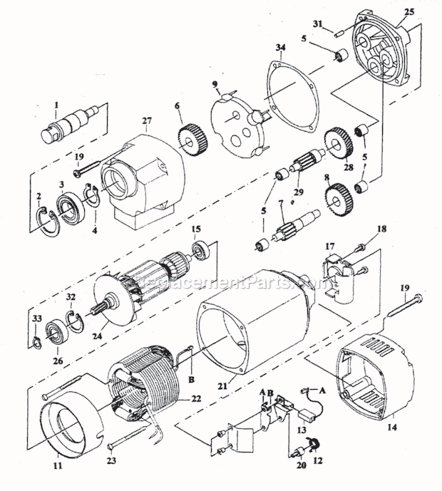 Page C Diagram and Parts List for  Jancy Beveler
