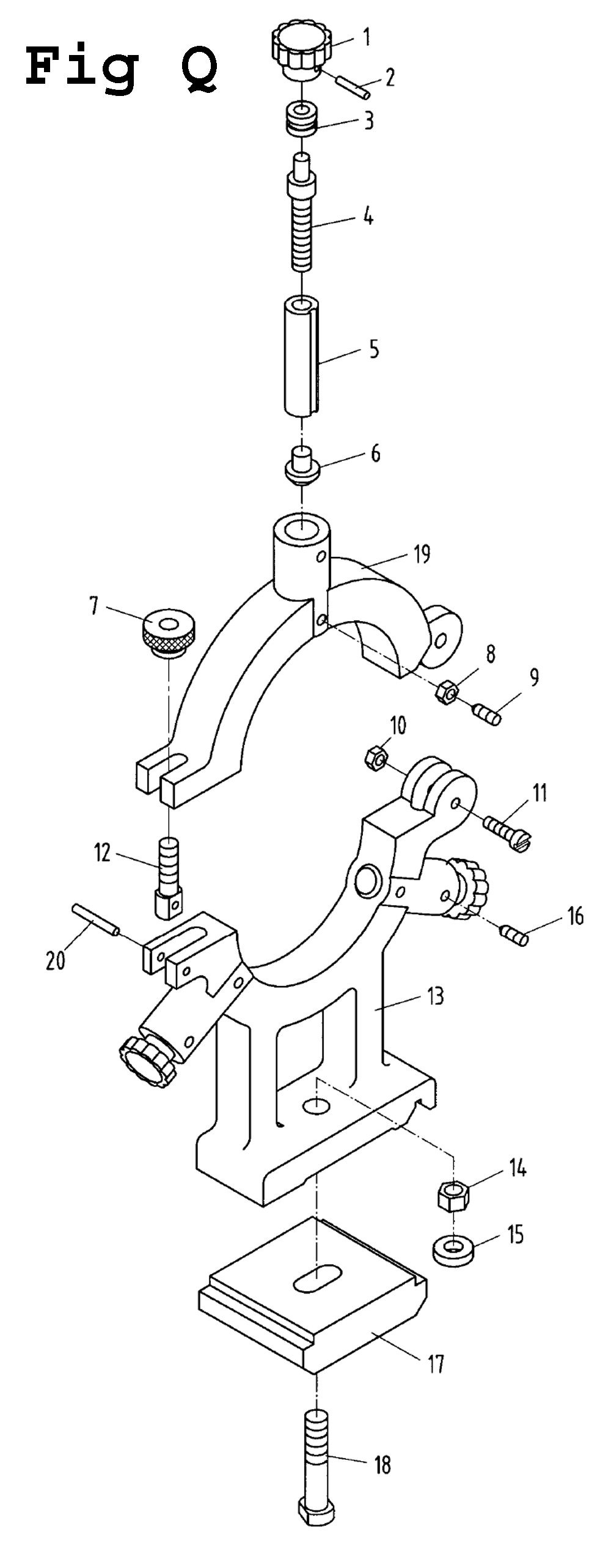 Fig-17 Diagram and Parts List for 321127 Jet Lathe
