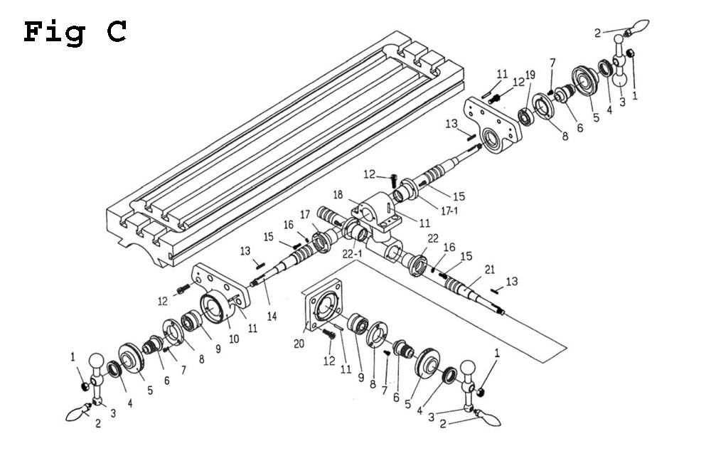 Fig-1 Diagram and Parts List for 690072 Jet Mill