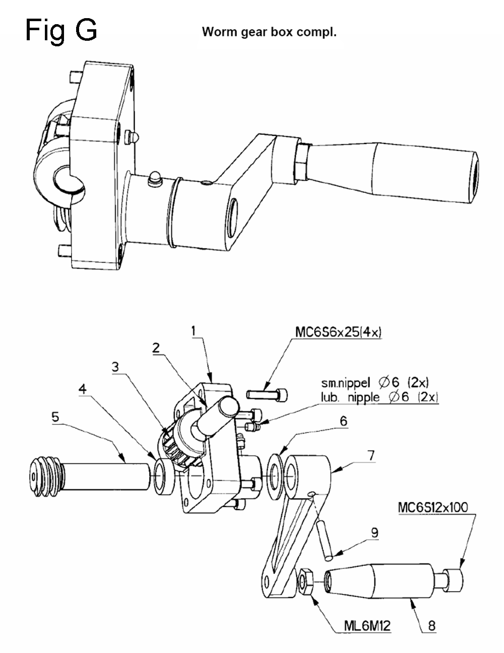 Fig-7 Diagram and Parts List for  Jet Drill Press