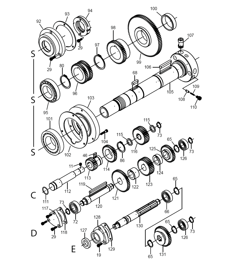 Fig-2 Diagram and Parts List for 892464 Jet Lathe