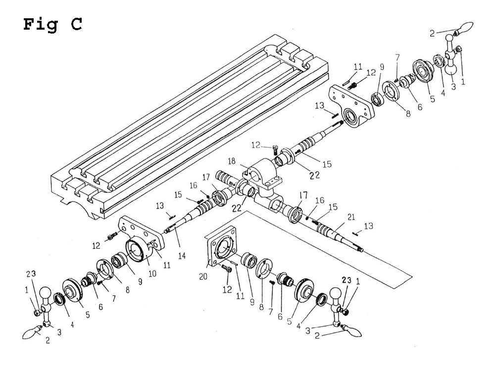 Fig-3 Diagram and Parts List for 691250 Jet Mill