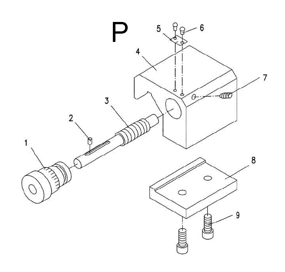 Fig-16 Diagram and Parts List for  Jet Lathe