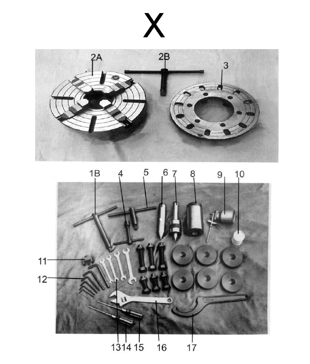 Fig-24 Diagram and Parts List for  Jet Lathe