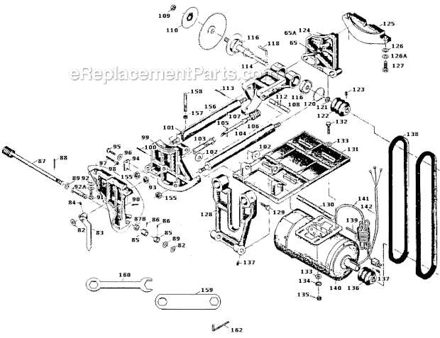 Page A Diagram and Parts List for M-708674 Jet Table Saw