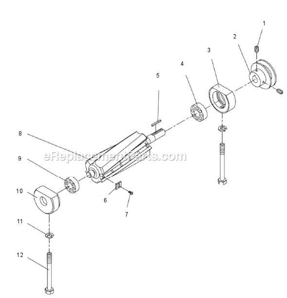 Page D Diagram and Parts List for 708466DXK Jet Planer Jointer