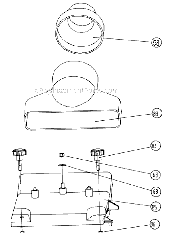Page G Diagram and Parts List for 707400 Jet Planer Jointer