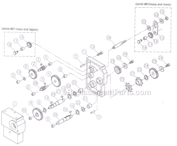 Page C Diagram and Parts List for 708526 Jet Planer Jointer