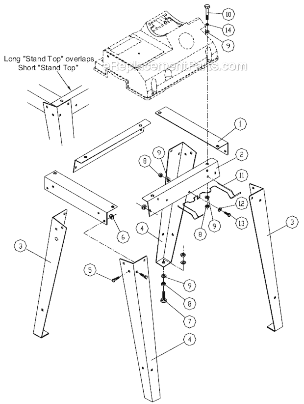 Page C Diagram and Parts List for  Jet Sander Polisher