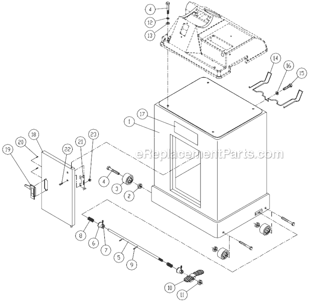 Page D Diagram and Parts List for  Jet Sander Polisher