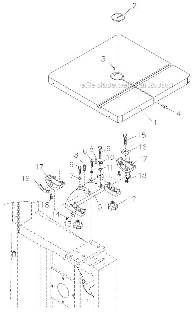 Page D Diagram and Parts List for 708749B Jet Band Saw