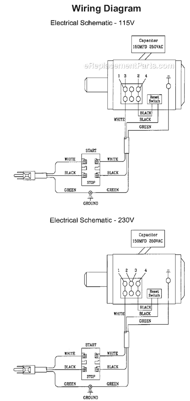 Page E Diagram and Parts List for 708301 Jet Table Saw