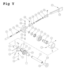 Fig-25 Diagram and Parts List for 321854 Jet Lathe