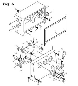 Fig-3 Diagram and Parts List for 892464 Jet Lathe