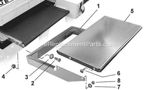 Part Location Diagram of JT9-6514001 Jet HEX NUT