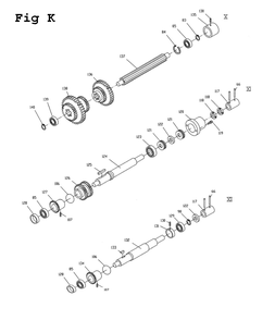 Fig-11 Diagram and Parts List for 321854 Jet Lathe