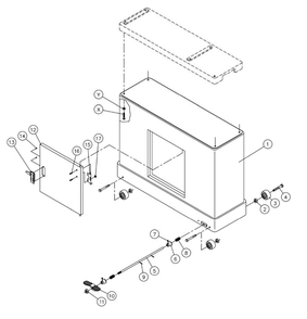 Closed Stand Diagram and Parts List for 22-44 Jet Sander