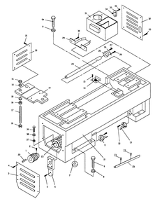 Fig-0 Diagram and Parts List for  Jet Lathe